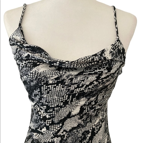 Large Maxi Cowl Neckline Spaghetti Slip Strap Dress BNWT - Picture 5 of 9